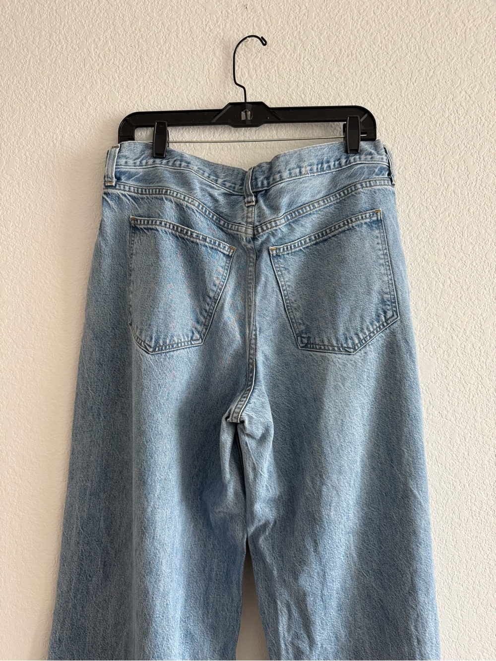 AGOLDE Ellis Trouser Wide Leg size 30-32 in Baffle Wash Light Denim - Picture 6 of 10